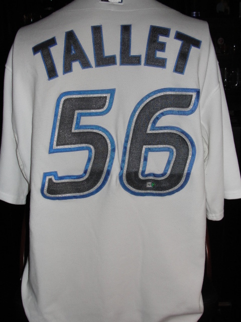 Toronto Blue Jays #56 Brian Tallet Game Used/Worn Jersey