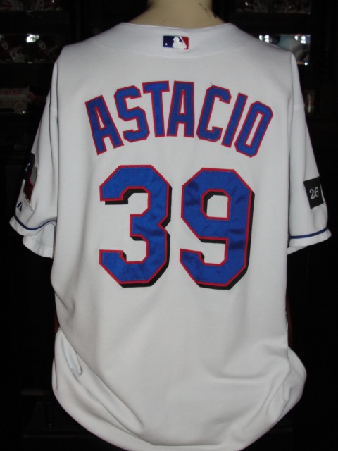 Texas Rangers #39 Pedro Astacio Game Used/Worn Jersey