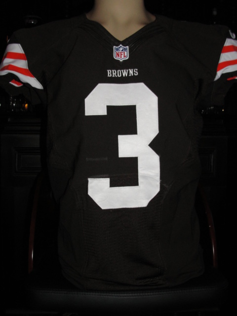 NFL - Cleveland Browns #3 Brandon Weeden - Event Worn Jersey